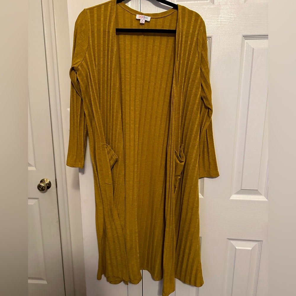 Mustard LuLaRoe Sarah Cardigan‎